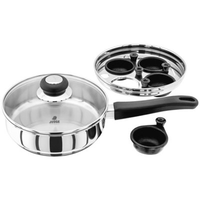 Judge Vista Stainless Steel 4-Cup Egg Poacher 20CmSilver from B&Q