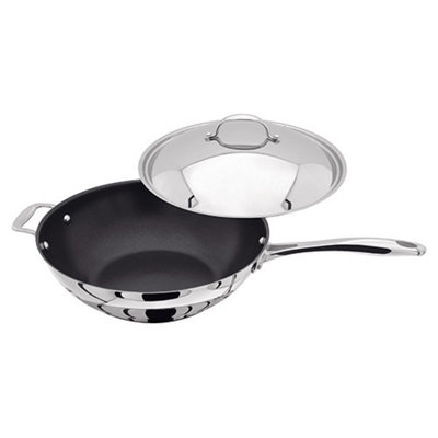 Stellar 7000 Non-Stick 30Cm Wok With Lid from B&Q