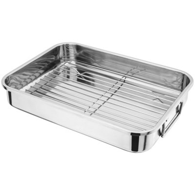 Judge Speciality Roasting Pan With Rack 36Cm Stainless Steel - Silver