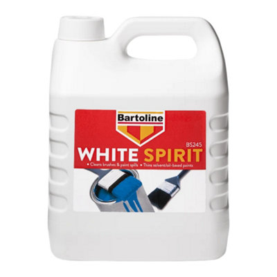 Bartoline 1876 White Spirit Low Odour Brush Paint Cleaner Oil-Based Solvent 4L from B&Q