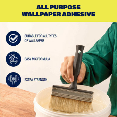 Bartoline All Purpose Wallpaper Adhesive Easy Mix Formula Extra Strong 30 Roll from B&Q