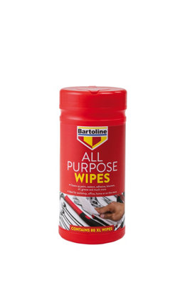 B&Q -  All Purpose Wipes Paint Sealant Adhesive Oil Grease Cleaner 80 Xl