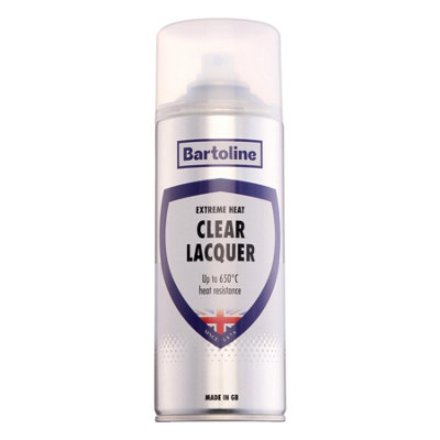 3X Bartoline Vht Clear Lacquer Spray Heat Resistant Fast-Drying 400Ml from B&Q