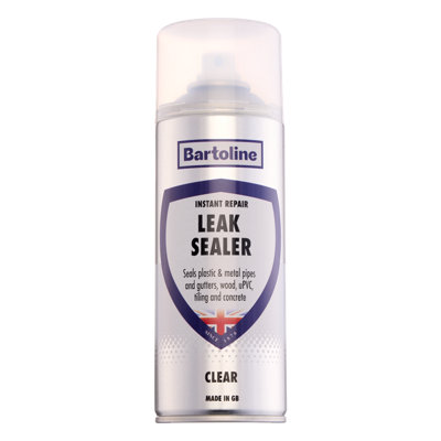 Bartoline Leak Sealer Clear Waterproof Spray Gutter Pipe Roof Frame Repair 400Ml from B&Q