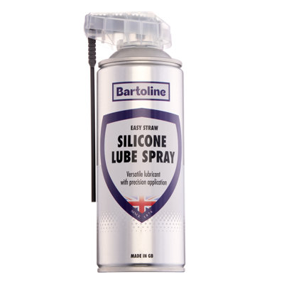 Bartoline Silicone Lube Spray Multi-Surface Anti-Corrosion Easy Straw 400Ml from B&Q