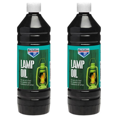 2X Bartoline Clear Lamp Oil Indoor Outdoor Fuel Oil Burning Torch Lantern 1L from B&Q