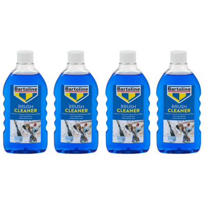 4X Bartoline Brush Cleaner Fast Acting Oil-Based Paint Stain Remover Tool 500Ml from B&Q