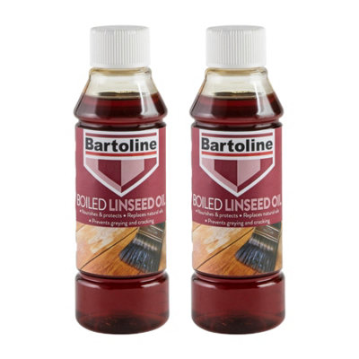 2X Bartoline Boiled Linseed Oil Refined Wood Garden Surface Treatment 250Ml from B&Q