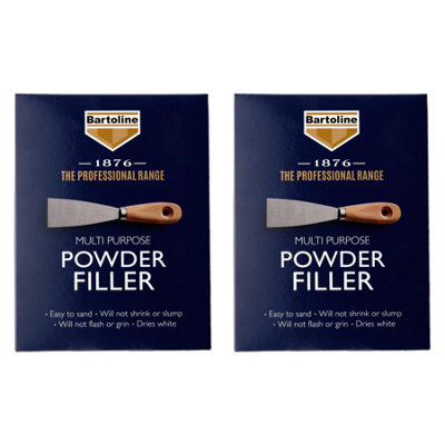 2X Bartoline 1876 All Purpose Powder Filler Plaster Wood Brick Stone 1.5Kg from B&Q