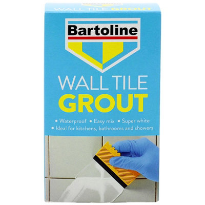 3X Bartoline Fix Grout Wall Tile Powder Fully Waterproof Cement-Based White 500G from B&Q