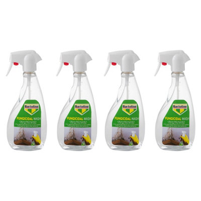 4X Bartoline Fungicidal Wash Mould Algae Lichen Cleaner Remover Spray 500Ml from B&Q