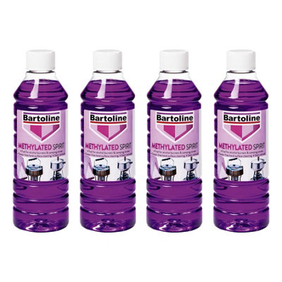 4X Bartoline Methylated Spirit Fuel Burner Camping Stove Glass Remover 500Ml from B&Q