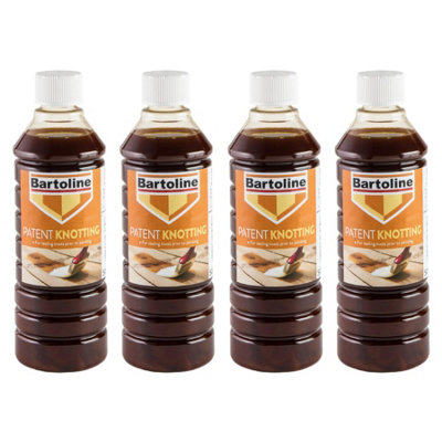 4X Bartoline Patent Knotting Solution For Sealing Knots & Resinous Areas 500Ml from B&Q