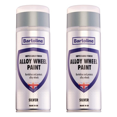 2X Bartoline Alloy Wheel Paint Silver Perfect Finish Revitalise & Protect 400Ml from B&Q