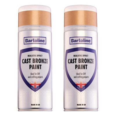 2X Bartoline Cast Bronze Paint Realistic Effect Diy Craft Projects 400Ml from B&Q