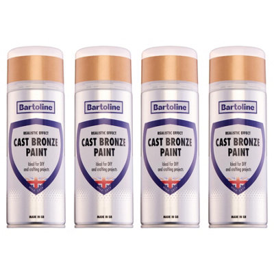 4X Bartoline Cast Bronze Paint Realistic Effect Diy Craft Projects 400Ml from B&Q