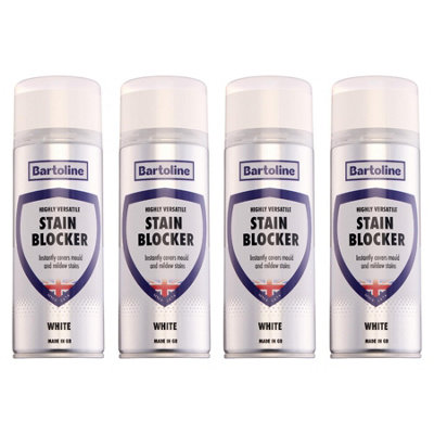 4X Bartoline Stain Blocker Spray Mould Grease Rust Surface Protection 400Ml from B&Q