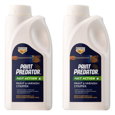 2X Bartoline Paint Predator Fast Action Paint & Varnish Stripper Easy Removal 1L from B&Q