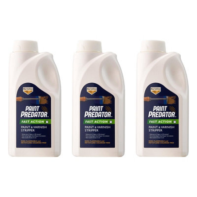 3X Bartoline Paint Predator Fast Action Paint & Varnish Stripper Easy Removal 1L from B&Q