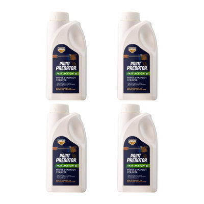 4X Bartoline Paint Predator Fast Action Paint & Varnish Stripper Easy Removal 1L from B&Q