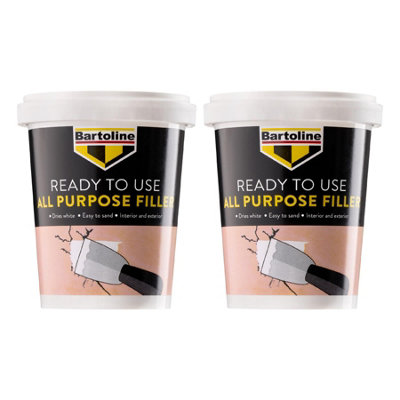 2X Bartoline All Purpose Ready Mixed Filler Plaster Wood Brick Stone Repair 600G from B&Q