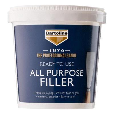 2X Bartoline 1876 All Purpose Ready Mixed Filler Plaster Wood Brick Repair 1Kg from B&Q