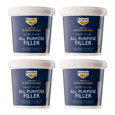 4X Bartoline 1876 All Purpose Ready Mixed Filler Plaster Wood Brick Repair 1Kg from B&Q