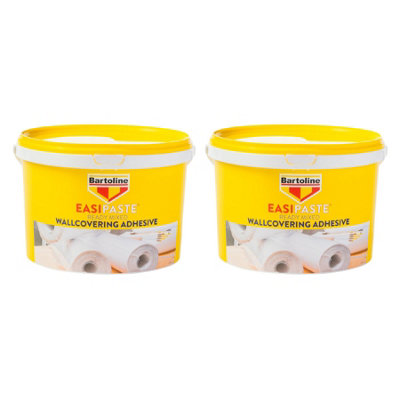 2X Bartoline Easipaste Ready Mixed All Wallcovering Adhesive Hanging Vinyl 2.5Kg from B&Q