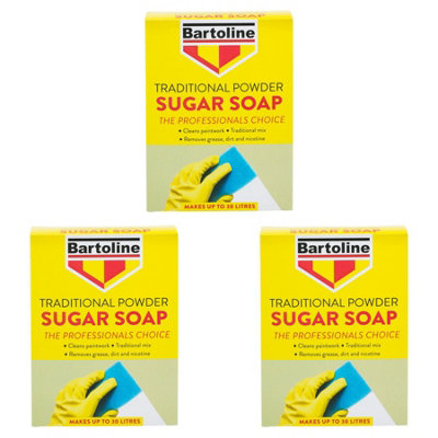 3X Bartoline Sugar Soap Powder Paint Cleaner Grease Dirt Remover 1.5Kg from B&Q