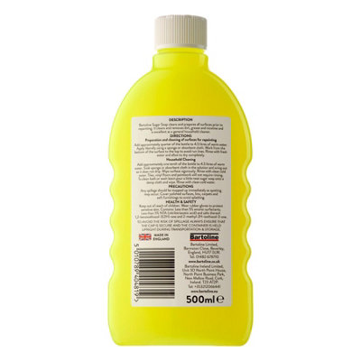 B&Q - 4X  Concentrate Sugar Soap Liquid Paintwork Cleaner Sains Remover 500Ml