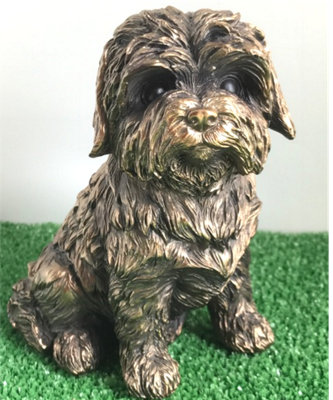 Animal Crackers Shih Tzu Figurine From The Leonardo Reflections Bronzed RangeGift Boxed. from B&Q