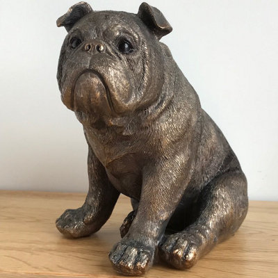 Animal Crackers English Bulldog Figurine From The Leonardo Reflections Bronzed RangeGift Boxed. from B&Q