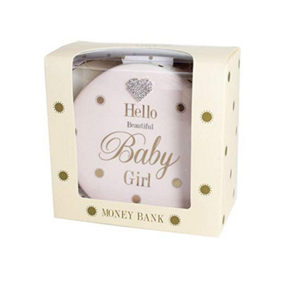 Mad Dots Money BoxBaby Girl from B&Q