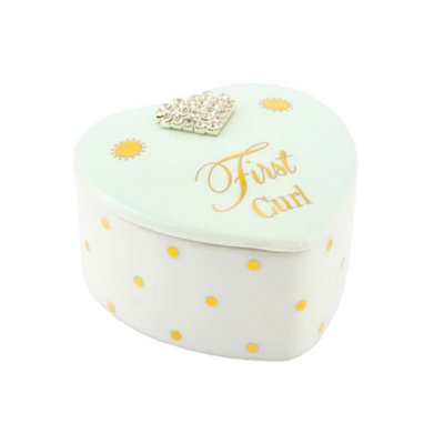 Mad Dots First Curl Trinket BoxBaby Boy from B&Q