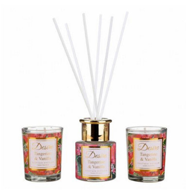 Desire Reed Diffuser & Candles Gift SetTangerine from B&Q