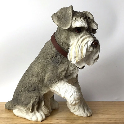 Animal Crackers Large (24Cm) Sitting Schnauzer Figurine By Leonardo from B&Q
