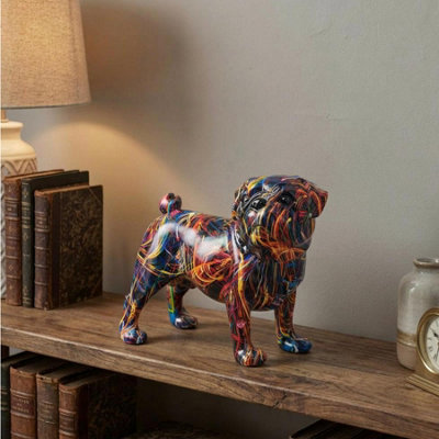 Garden Greatness Supernova Standing Pug Ornament B&Q