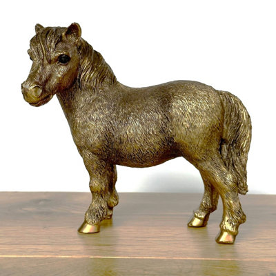 Animal Crackers Shetland Pony Figurine From The Leonardo Reflections Bronzed RangeGift Boxed. from B&Q