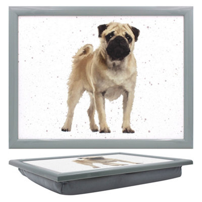 Bravich Pug Lap Tray Bean Bag Serving Tray from B&Q