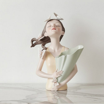 Garden Greatness Maison Papillon Peach Vase Decor from B&Q