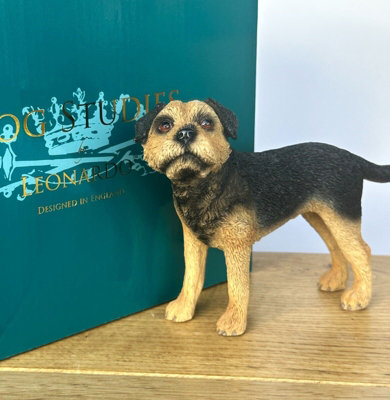 B&Q -  Border Terrier Figurine From The Leonardo Dog Studies RangeGift Boxed.