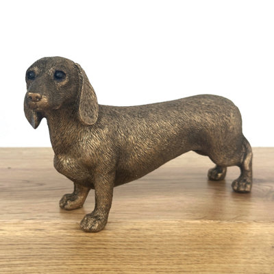 Animal Crackers Dachshund Figurine From The Leonardo Reflections Bronzed RangeGift Boxed. from B&Q