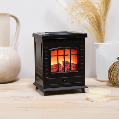 Desire Aroma Log Burner Lamp Electric Wax Melt Oil Warmer Home Decor Gift Idea from B&Q