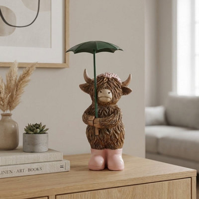  - Highland Cow Rainy Days Ornament