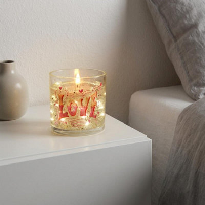 Garden Greatness Maison Noir Pomegranate Led Gel Candle from B&Q