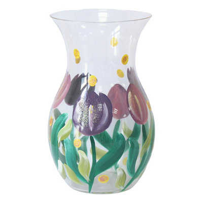 Lesser & Pavey Lynsey Johnstone Tulips Hand Painted Vase from B&Q