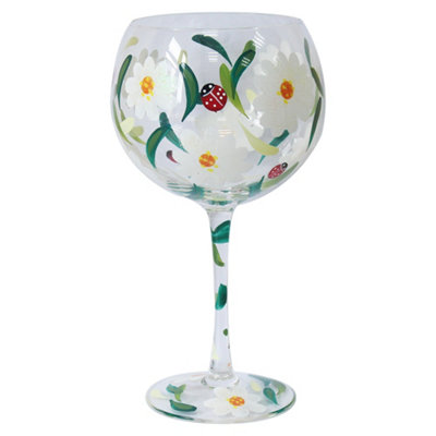 Stemmed Gin Glass Blueberries By Lynsey Johnstone Gift Idea Floral Glassware from B&Q