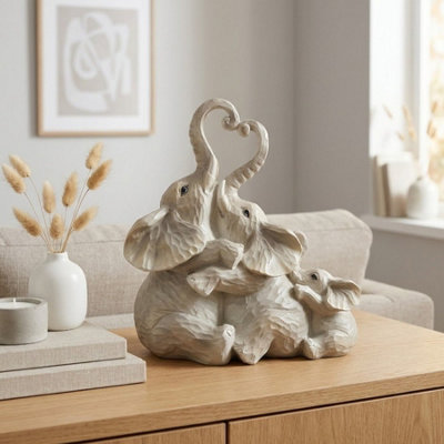 Garden Greatness Elephant Family Affection Ornament from B&Q