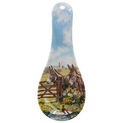 Spoon Rest Macneil Donkey Farm Animals Style Utensil Holder Kitchen Accessory from B&Q