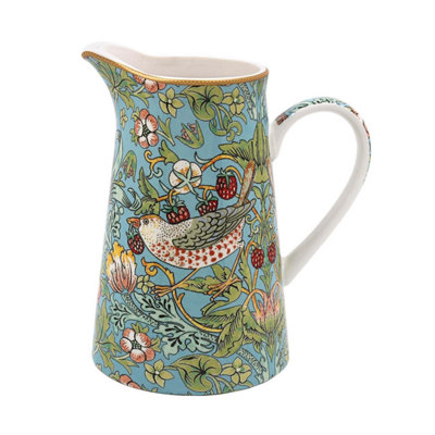  - Fine China Jug W.morris Strawberry Thief Pitcher Serving Milk Drinks Water 600Ml